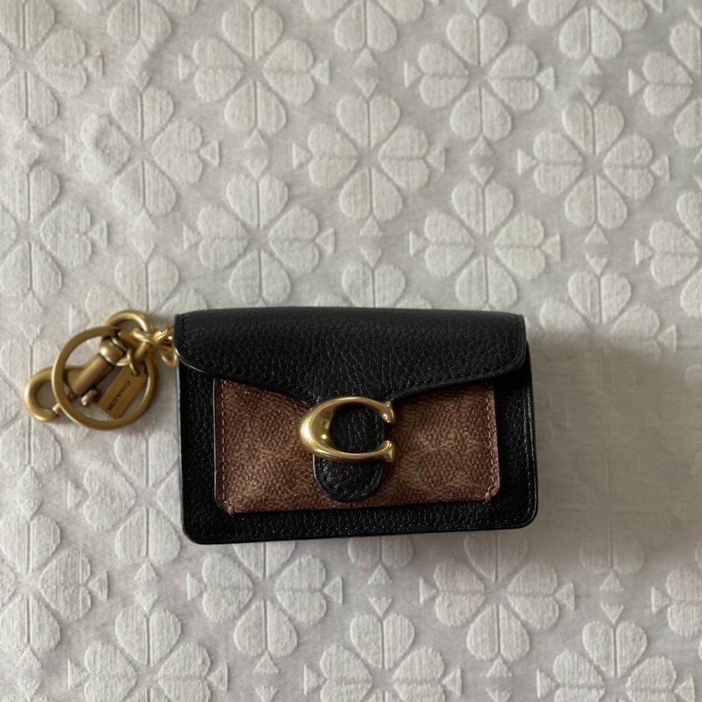 Coach Mini Tabby Bag Charm in Signature Canvas
